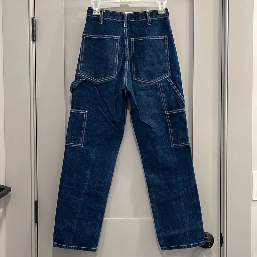 Brandy Melville Ariana Painter Cargo Jeans Small Carpenter Straight Leg